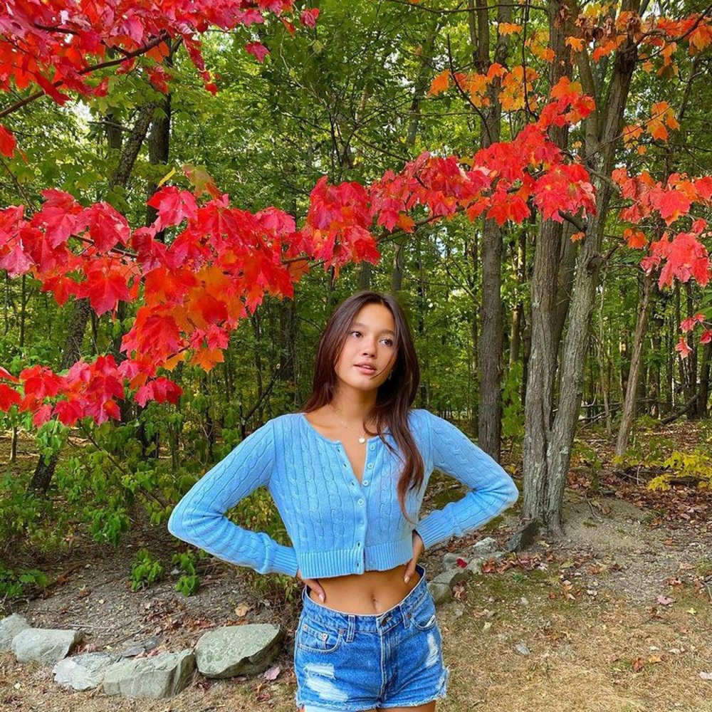 Brandy Melville blue cropped cardigan 💙✨